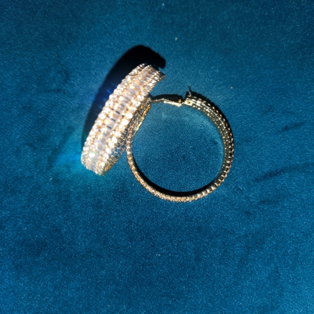 Classy Studded Hoops